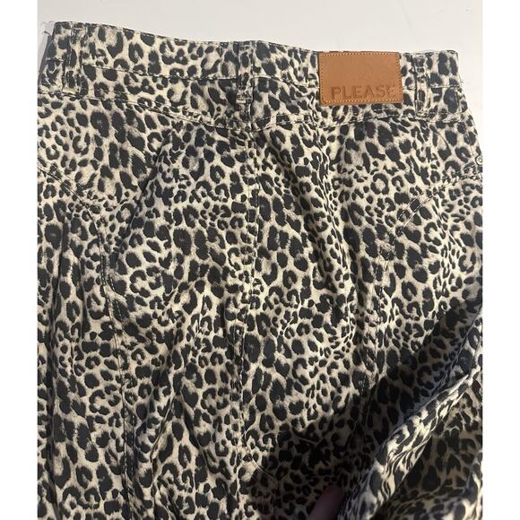 Please Women’s skirt Leopard Print Cotton Max Size Medium In Italy evening chic - Picture 6 of 8
